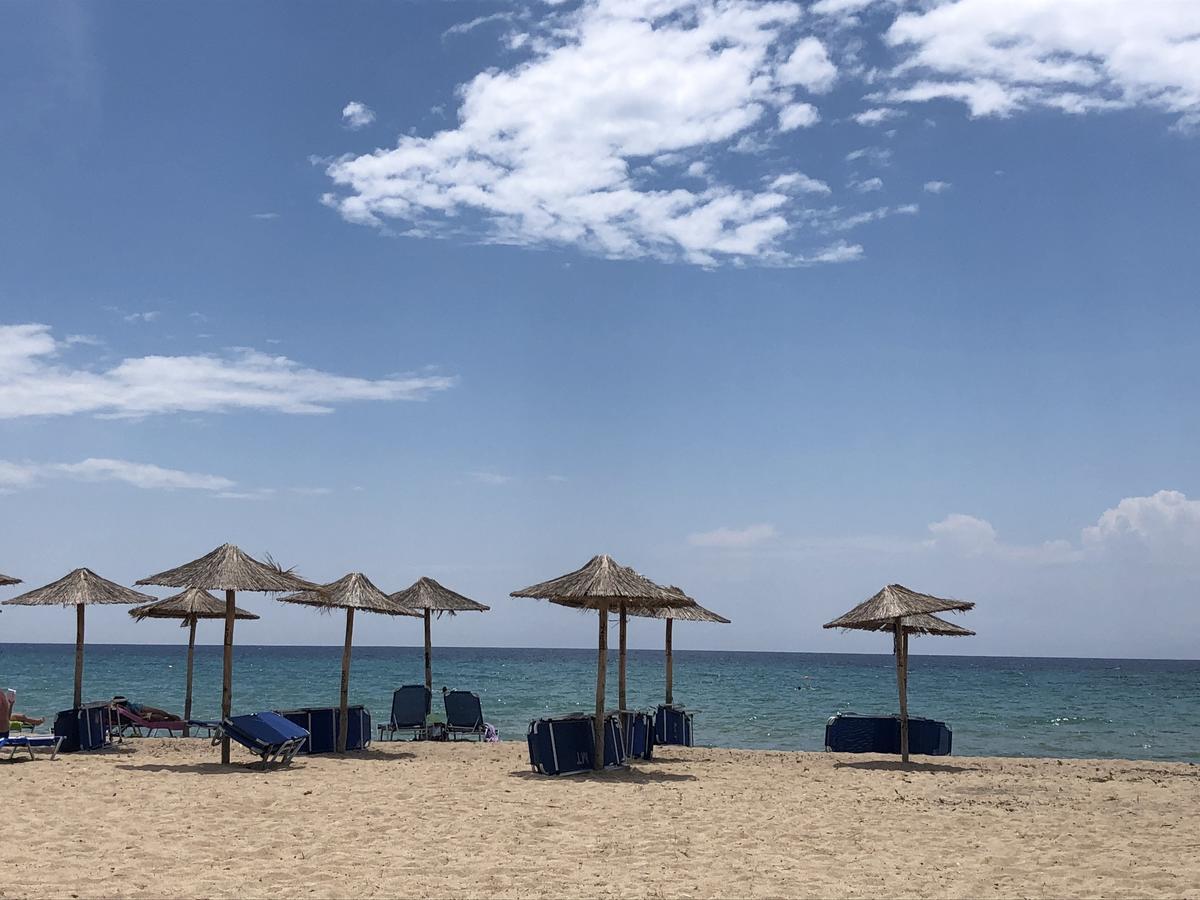 Am Beach House Nea Moudania Bagian luar foto